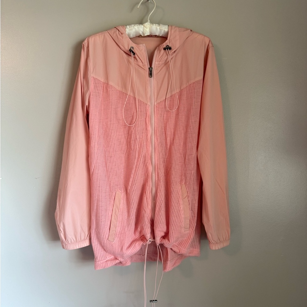 XCVI Pink Hooded Women's Peach Jacket NWT med/large Black Cannon